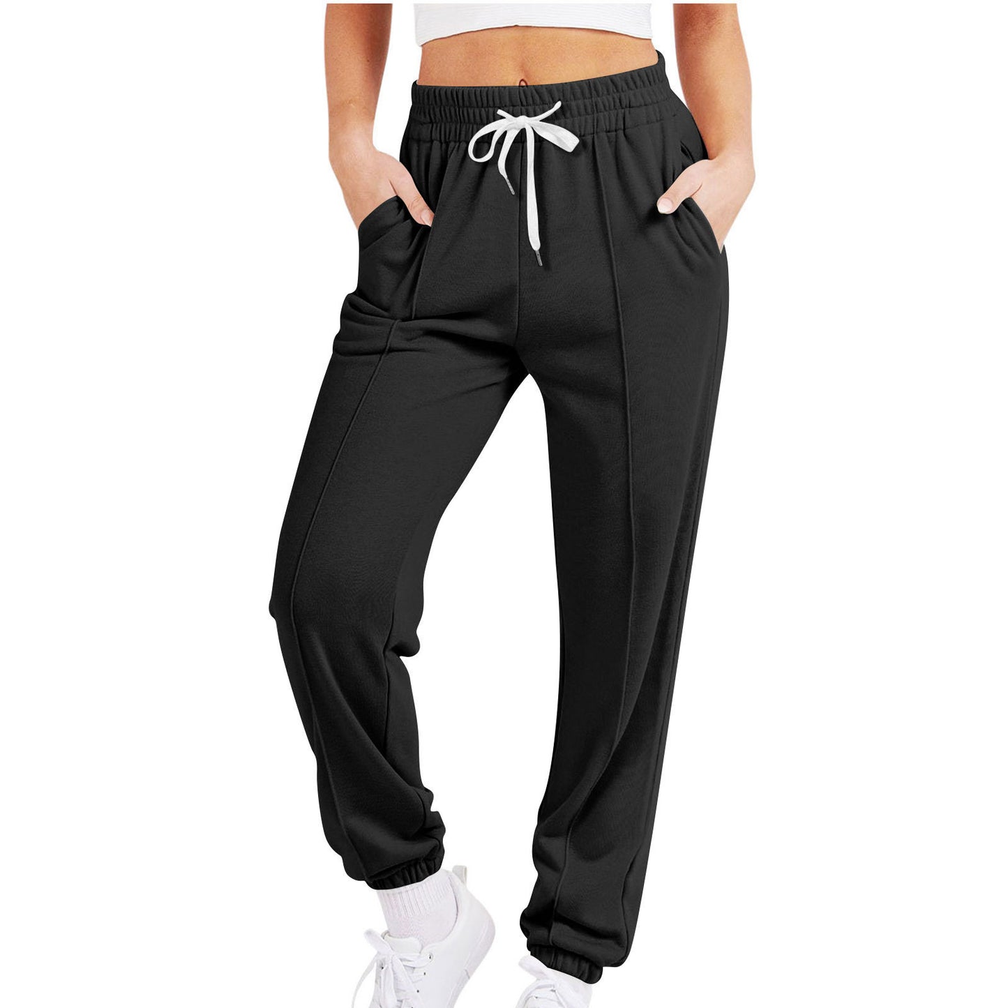 S 4XL Plus Size Women Casual Jogger Pants