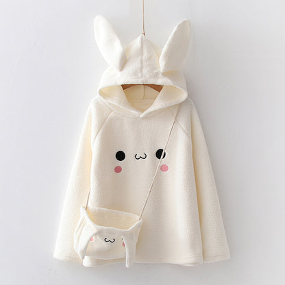 Cashmere Sweater for Women – Japanese Style Cartoon Embroidered Pullover