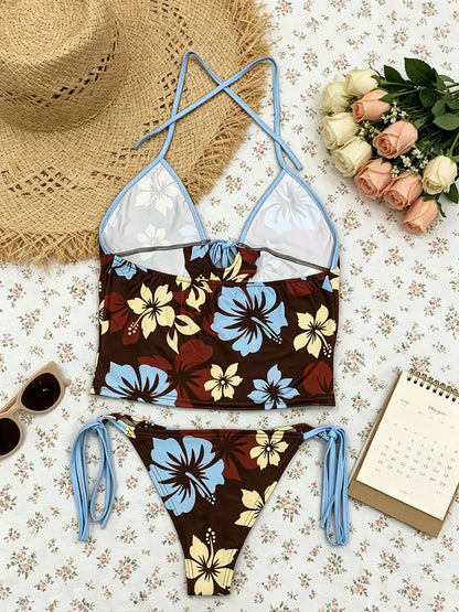 Your Next Beach Escape: Vintage-Inspired Floral Tankini