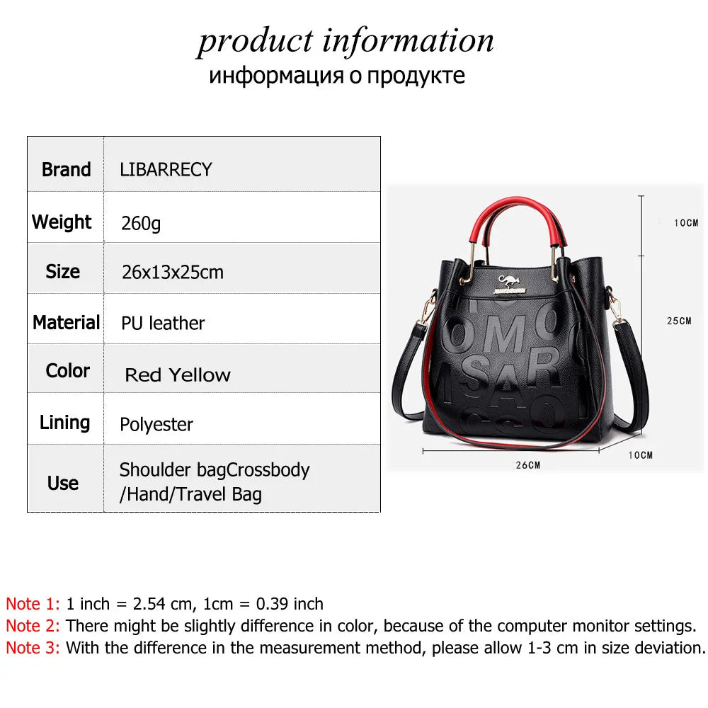 Colorful Letter Print Tote Bag Lightweight Spacious