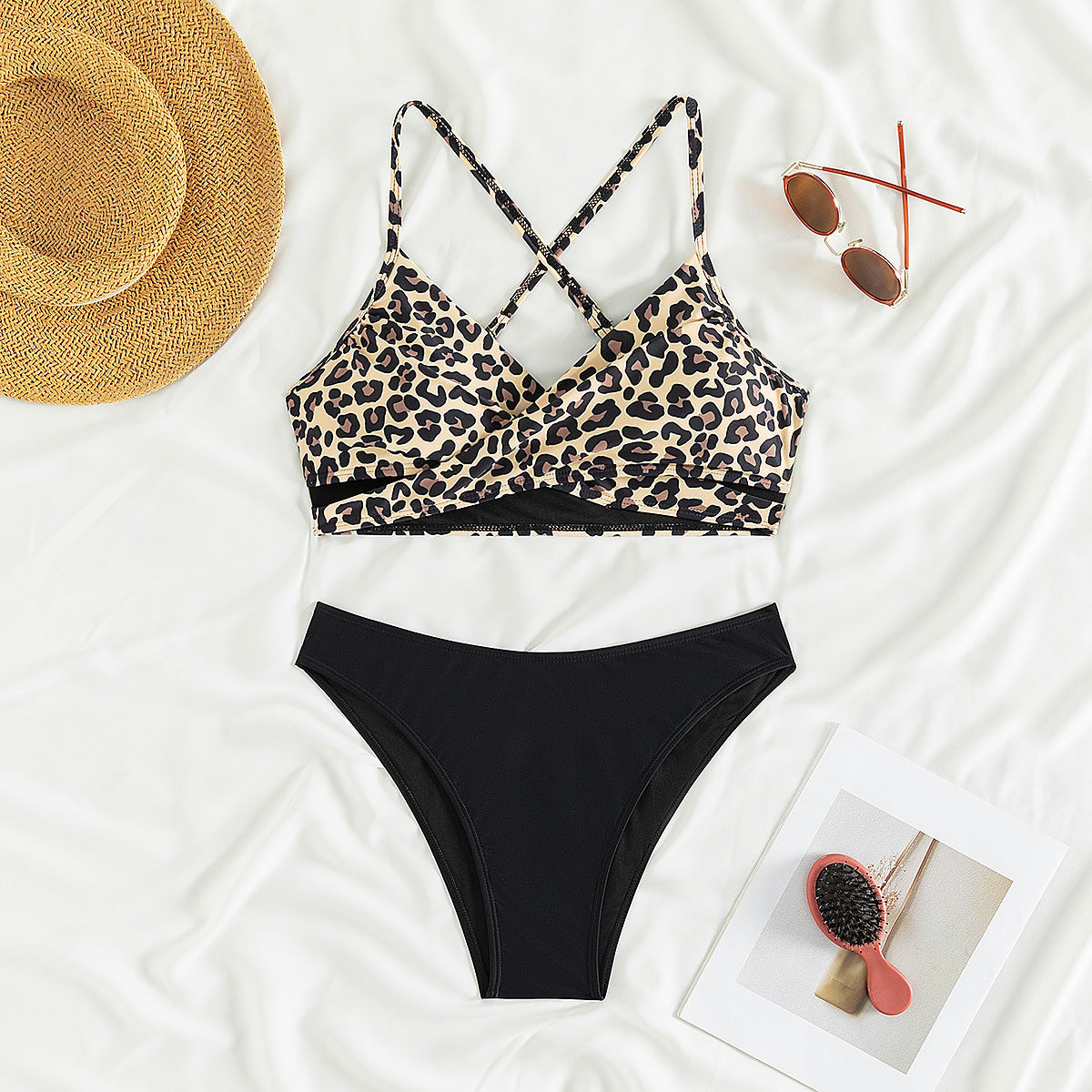 Sexy Leopard Print Split Bikini Set 2025 | Trendy Backless Swimwear
