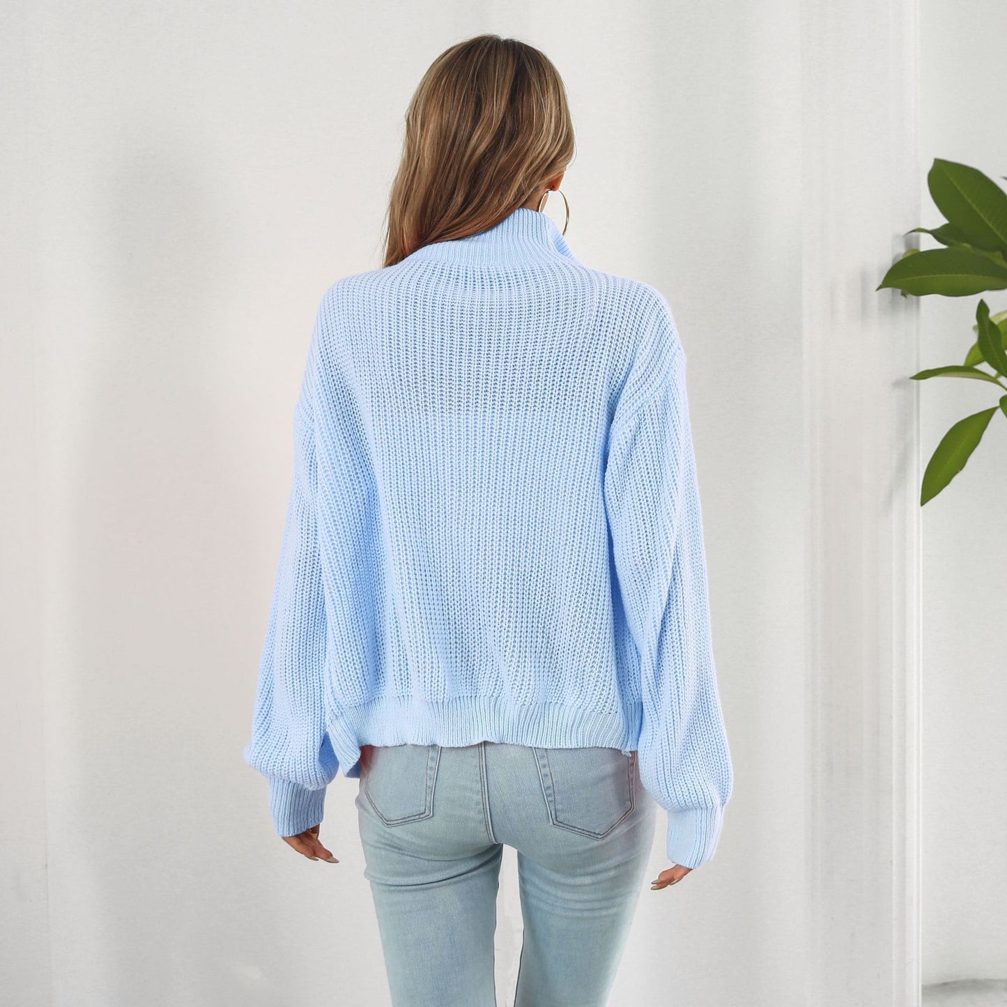 Chic & Cozy: Urban Zippered Sweater Jacket