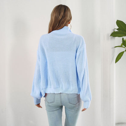 Chic & Cozy: Urban Zippered Sweater Jacket