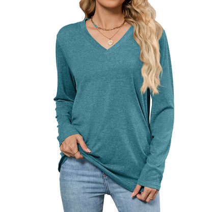 V-Neck Solid Pullover – Effortless Urban Elegance