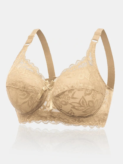 E G Cup Adjustable Back Plus Size Lace Bra