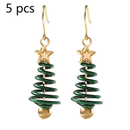 Earrings Christmas Tree Star DIY Festive Design Jewelry Trend 2025