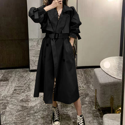 ElegantTrench Korean-Style Coat – Trench Coats Women Outfit Classy & Chic Spring Autumn Outfits