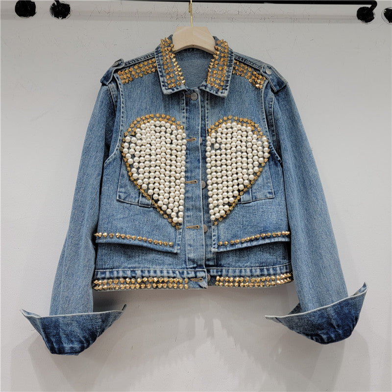 New Fashion Womens Cropped Denim Jacket Coat