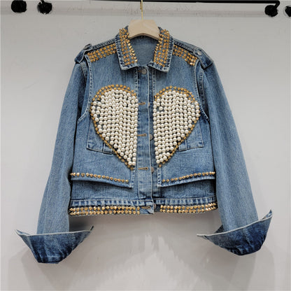 New Fashion Womens Cropped Denim Jacket Coat
