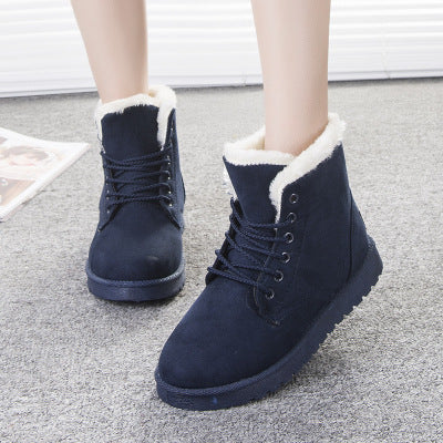 Snow Boots Street Martin Short Boots for Women | Cozy Winter Suede Footwear