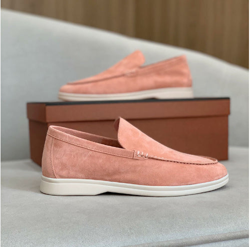 Flat Sole Simple Genuine Leather Casual Womens Shoes