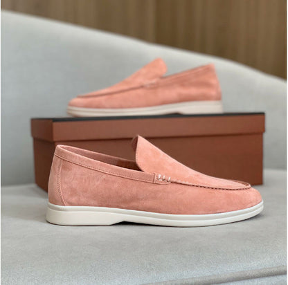 Flat Sole Simple Genuine Leather Casual Womens Shoes