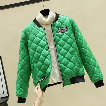 Korean-Inspired Slim-Fit Cotton Puffer Jackets – Coats Outfits Women & Chic Transitional Layering