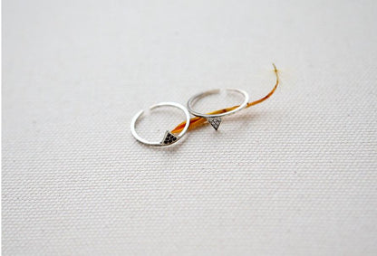 925 Sterling Silver Adjustable Ring – Vintage Minimalist Jewelry for Women & Girls