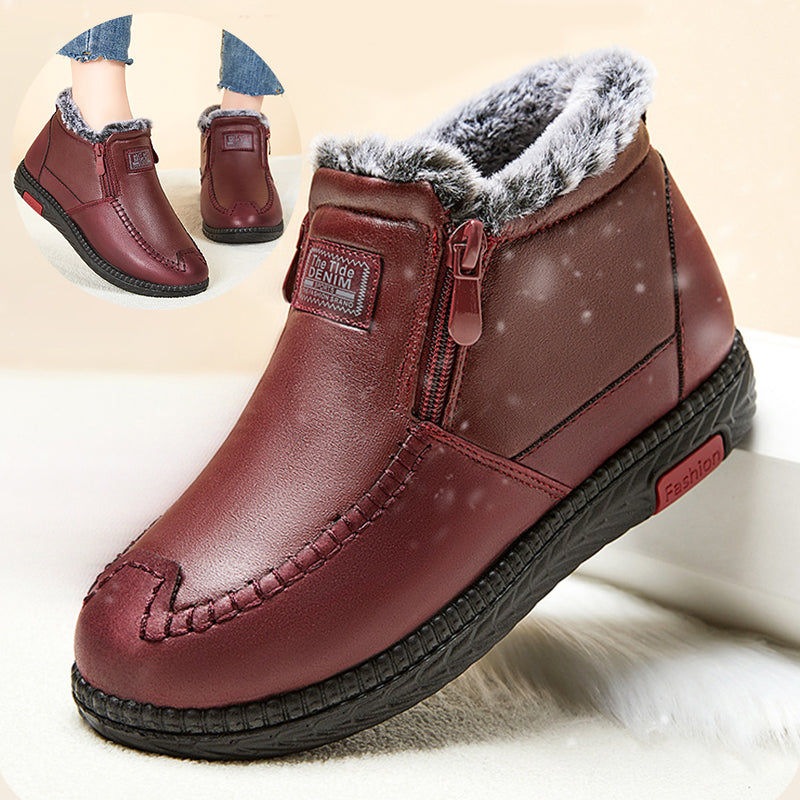 Womens Waterproof Rain Ankle Boots Non Slip High Heel Snow Boots Fashion Water Shoes For Women