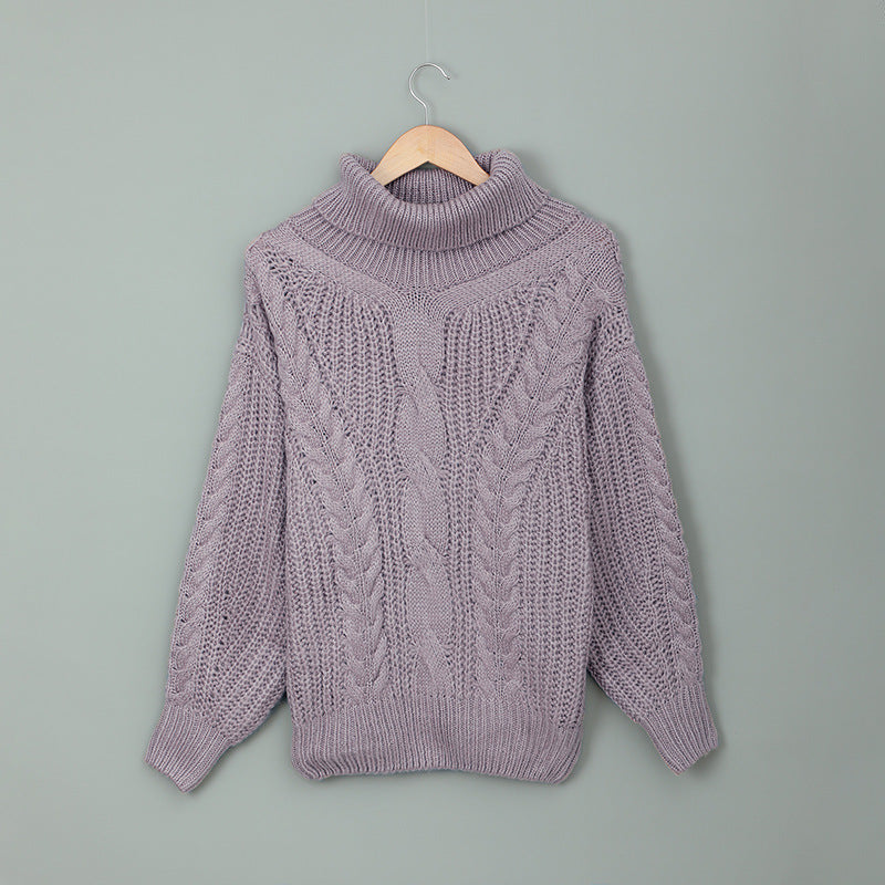 Cozy Loose-Fit Plus Size Sweater – Bold Solids for Fall