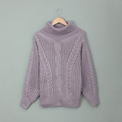 Cozy Loose-Fit Plus Size Sweater – Bold Solids for Fall