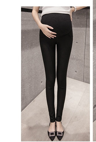 Spring Maternity Wide-Leg Trousers – Comfortable High-Waist Pregnancy Pants
