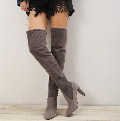 Synthetic Leather Long Over The Knee High Boots