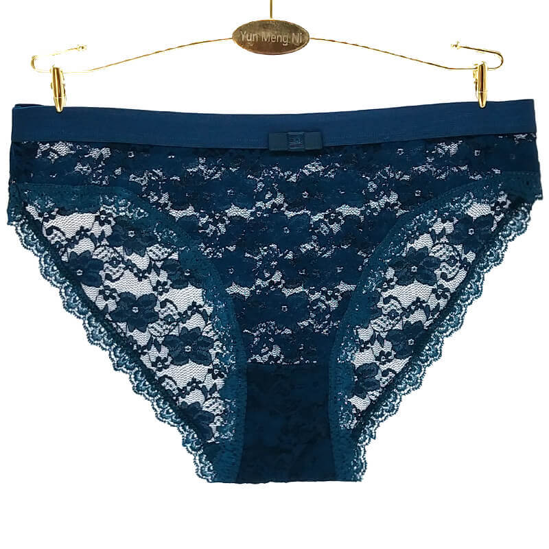 Leopard Print Low-Rise Panties – Lace Trim Ladies Briefs with Stretch & Everyday Comfort