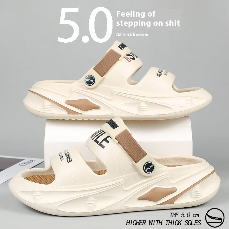 Women Men Thick Soft Sole Simple Look Summer Slippers