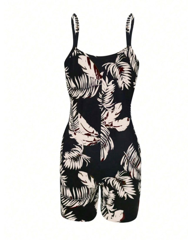 Floral Print Summer Style Halter Jumpsuits For Women