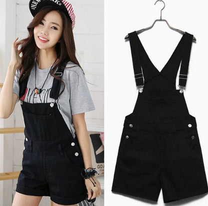 Jupiter Style Casual Summer Denim Overall Jumpsuit For Women