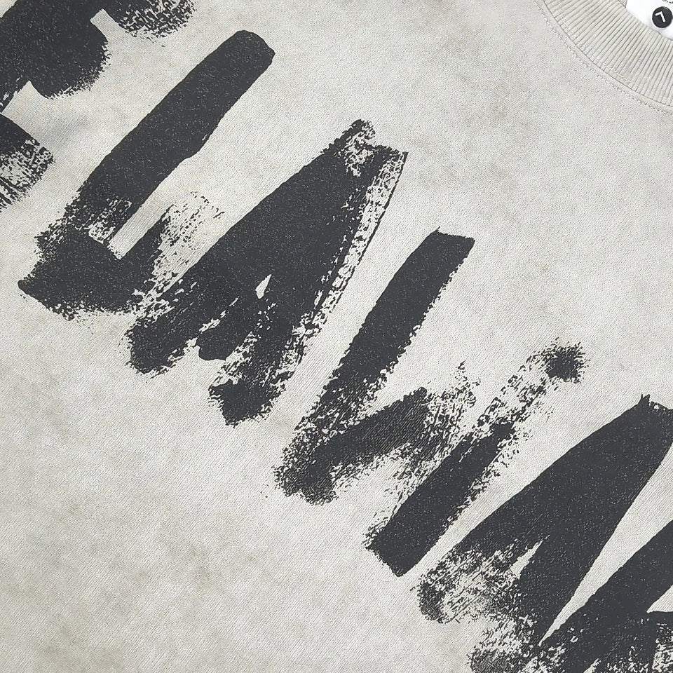 Men’s Graphic Crewneck Sweatshirt – Loose Cotton-Poly Pullover