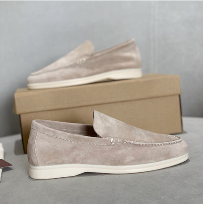 Flat Sole Simple Genuine Leather Casual Womens Shoes