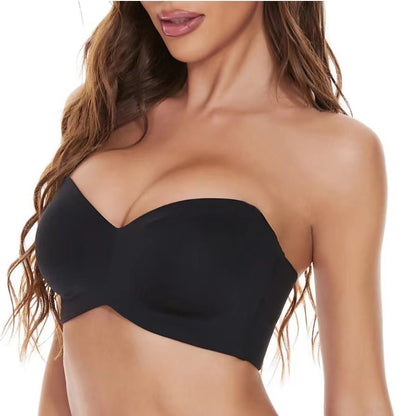 Plus-Size Strapless Invisible Bra – Detachable Straps, Seamless Support & Flattering Fit