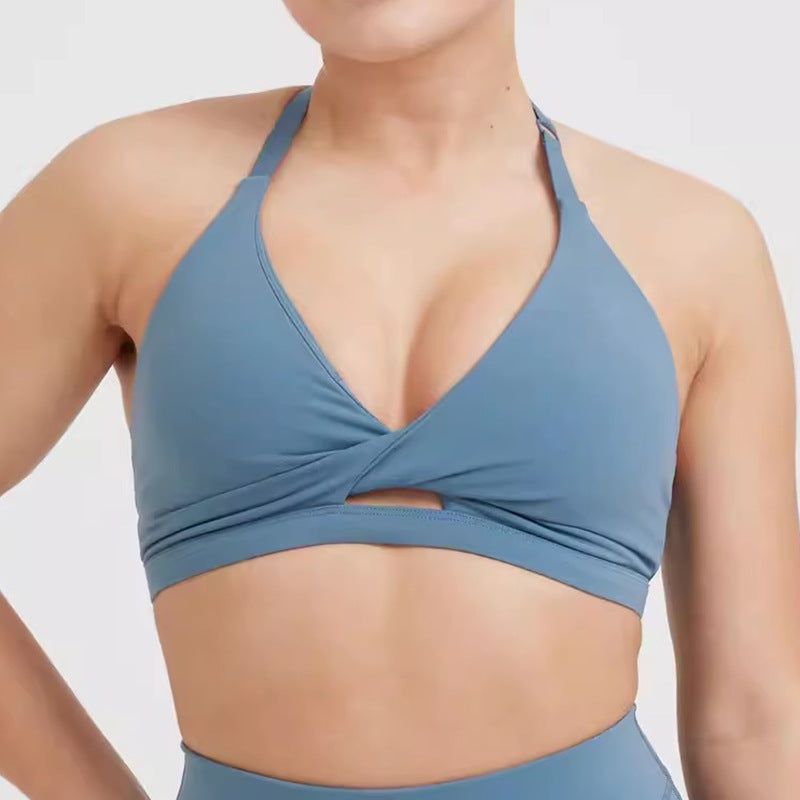 High-Grade Yoga Sports Bras – Shockproof Support & Stylish Design