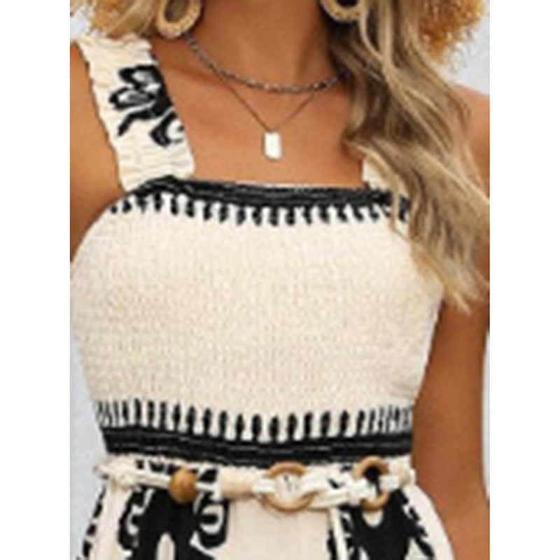 Bohemian Wide-Leg One-Piece Jumpsuit for Women – Breezy Summer & Beach Outfit