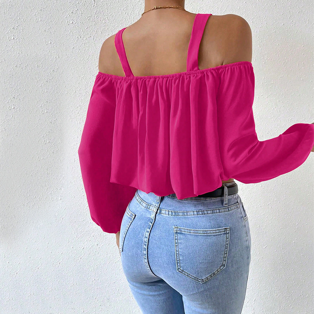 Lantern Sleeve Loose Crop Top – Stylish Summer & Streetwear for Women