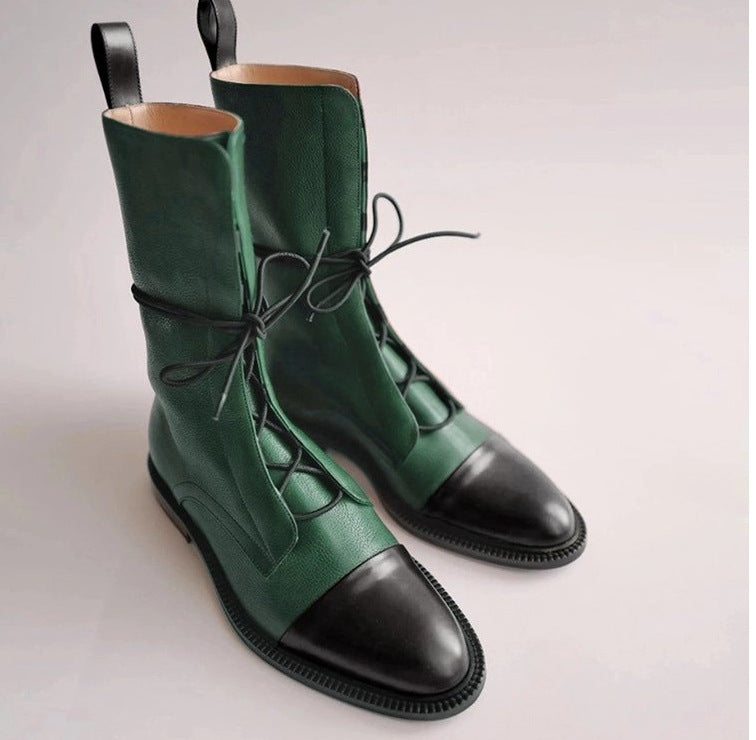 Butterfly Knot Design Elegant Mid Calf Women Boots