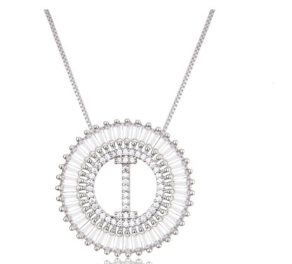 A Z Letter 6mm Imitation Pearls Necklace For Women