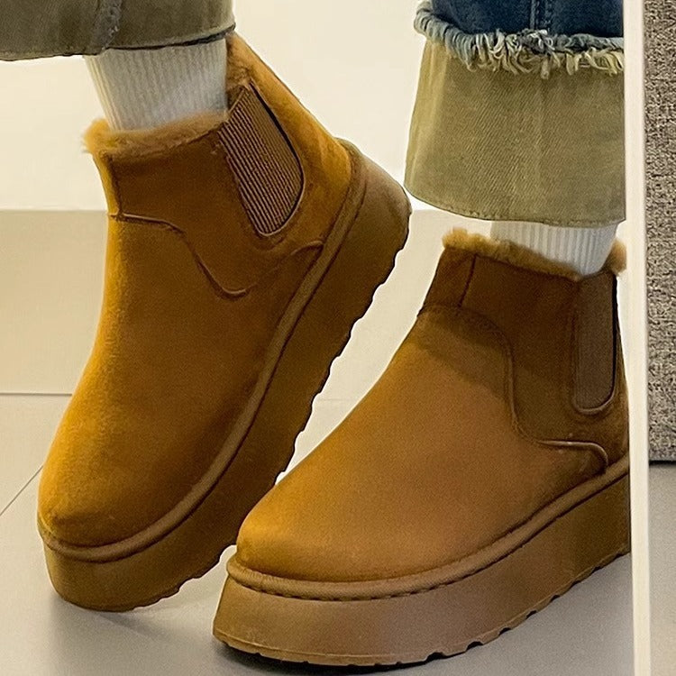 Women Casual Furry Softener Warm Snow Boots