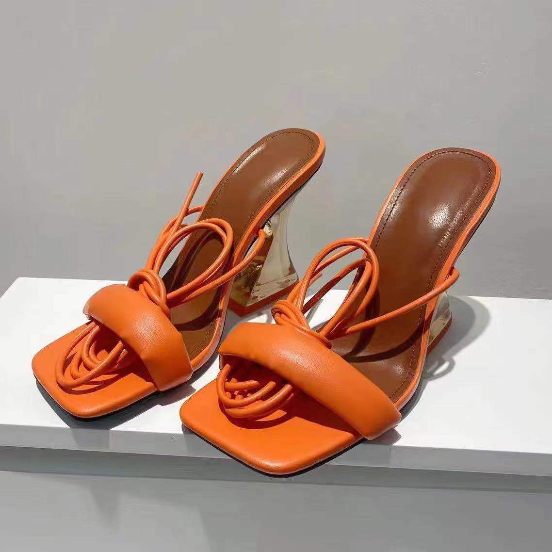 Magical Day Design Cross Ankle Strap Womens Gladiator Sandals