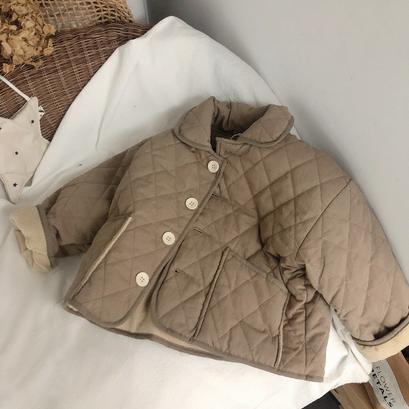 Front Big Pockets Cotton Padded Warm Women Coats For Winter