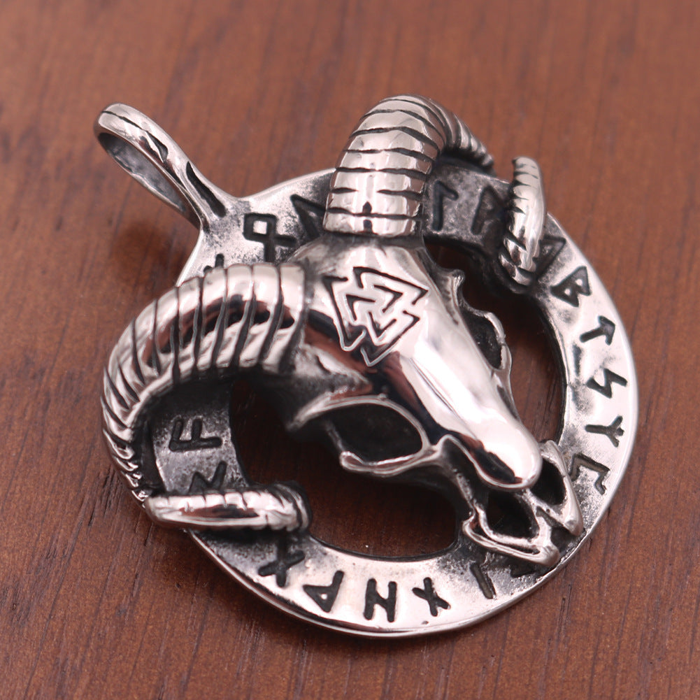 Men Simple 2 5mm Stainless Steel Triangle Pendant