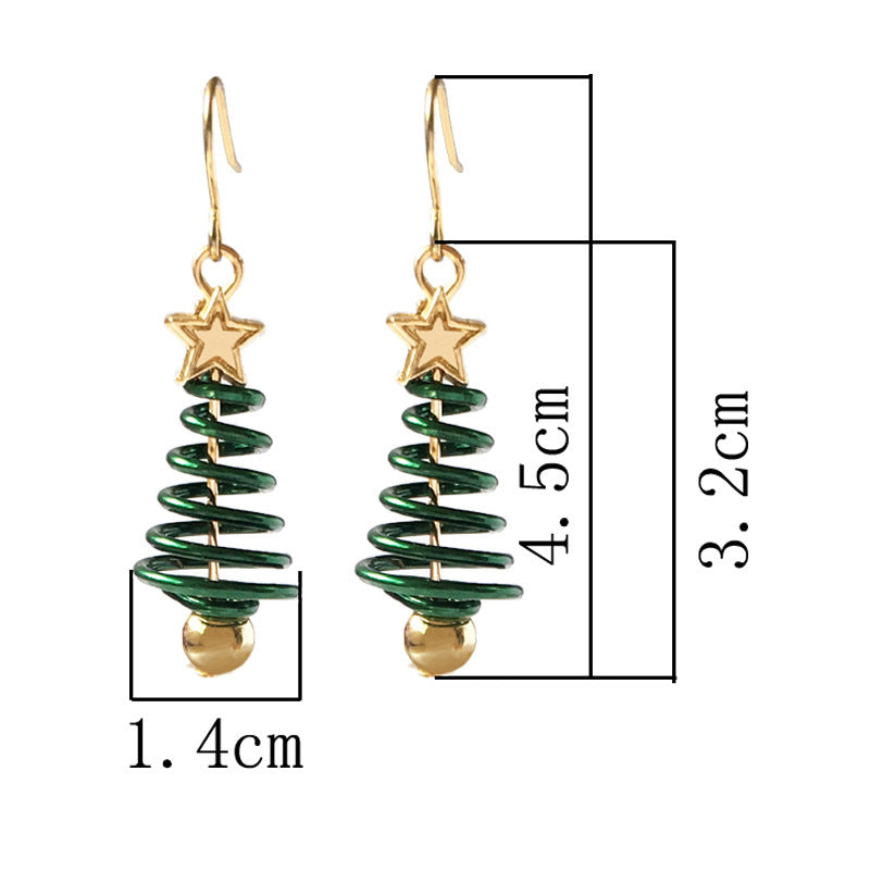 Earrings Christmas Tree Star DIY Festive Design Jewelry Trend 2025