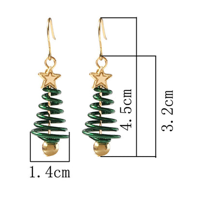 Earrings Christmas Tree Star DIY Festive Design Jewelry Trend 2025