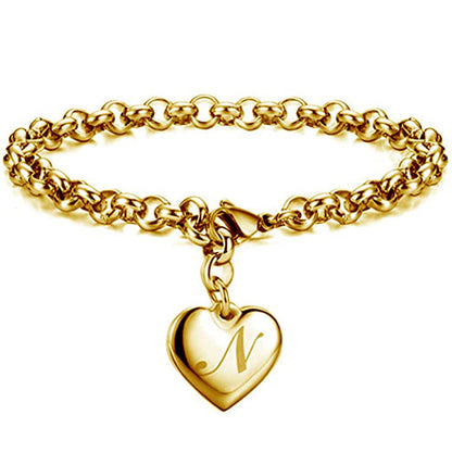 Womens Stainless Steel Gold Silver Link Bracelet