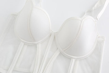 Fishbone Bra Mesh Vest – Breathable Support & Trendy Design