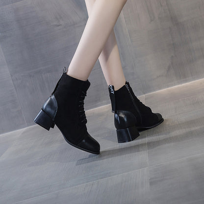 Womens Elastic Elegant Winter Mid Claf Boots