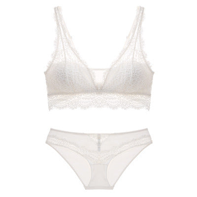 Wireless Lace Bra Set – Soft Lift & All-Day Comfort