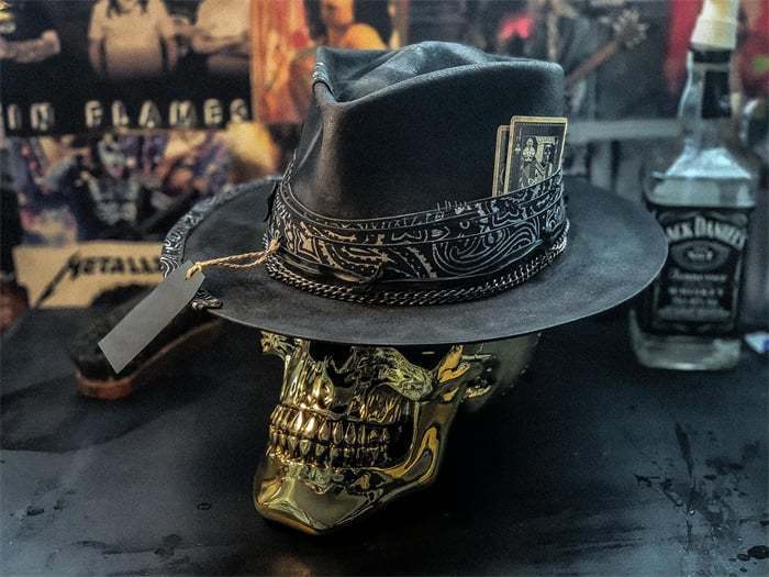 Western Style Steer Skull Print Adjustable Hat