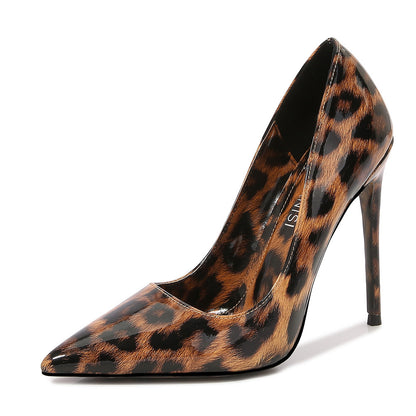 New Leopard Print High Heel Shoes For Women