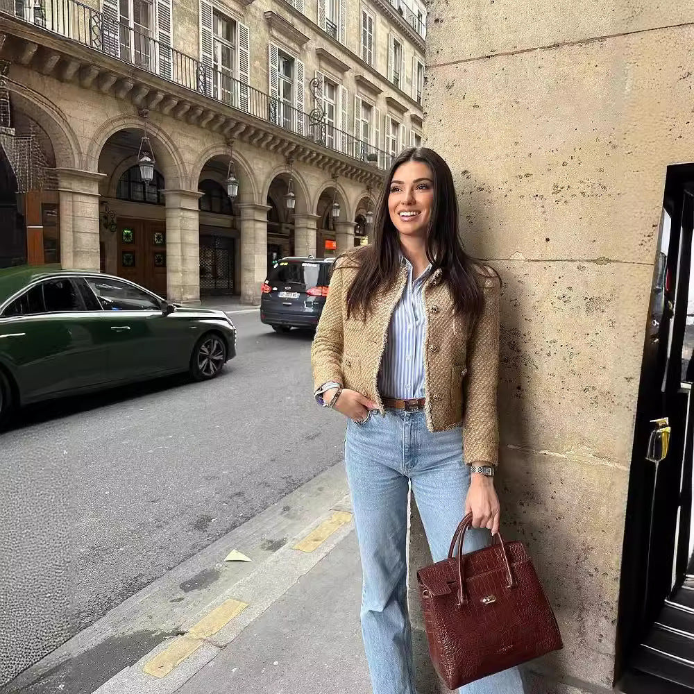 Chenille Woolen Short Coat – Coats for Women Elegant & Chic Day-to-Night Outfits