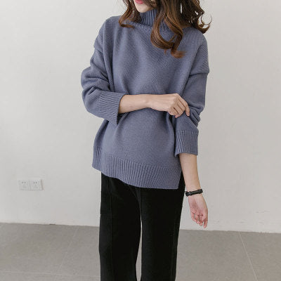 Korean Fashion Turtleneck High Quality Sweaters