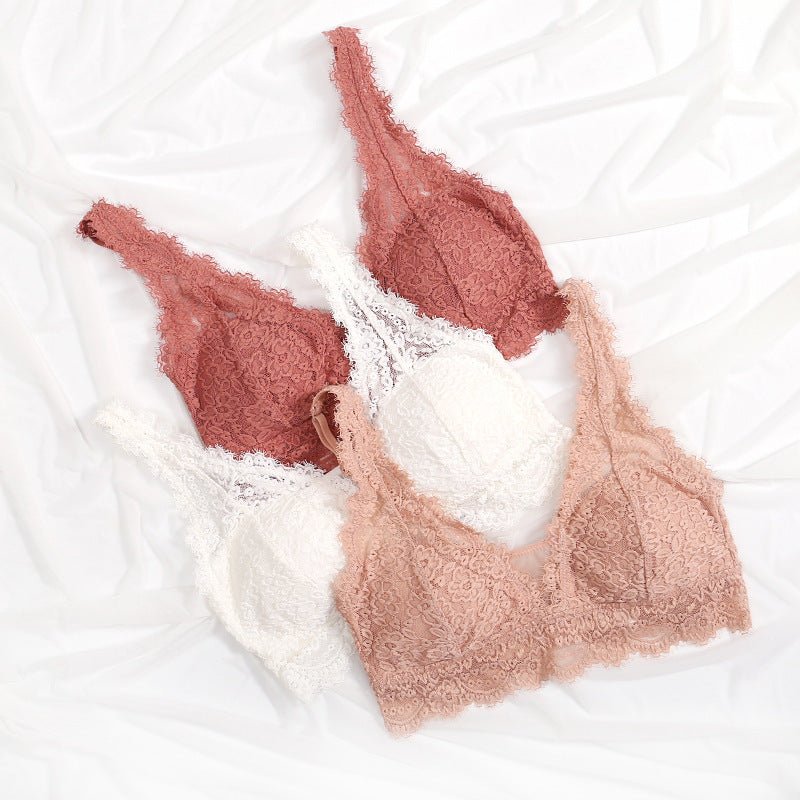 Wireless Lace Bra Set – Soft Lift & All-Day Comfort